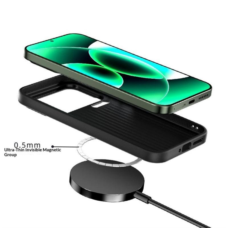 Hoesje Xiaomi 17 Pro Magnetische Sluiting Van Abeel Koolstofvezel