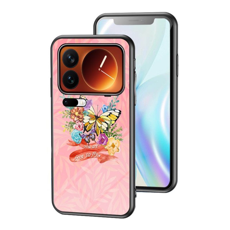 Hoesje Xiaomi 17 Pro Vlinder Van Gehard Glas