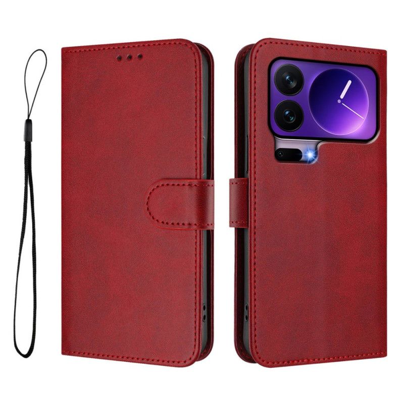 Leren Hoesje Voor Xiaomi 17 Pro Rfid-blokkering Met Leerlook