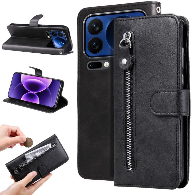 Leren Hoesje Voor Xiaomi 17 Pro Vak Met Ritssluiting