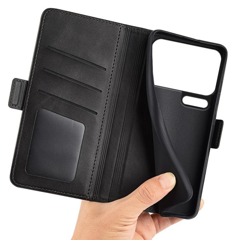 Leren Hoesje Xiaomi 17 Pro Dubbele Sluiting Bescherming Hoesje