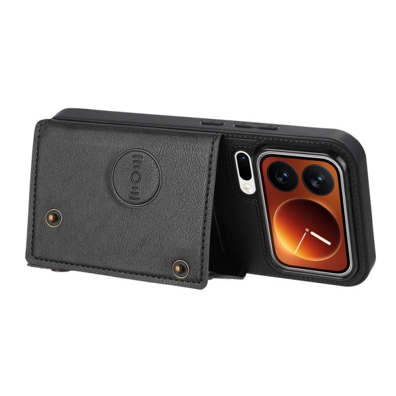 Leren Hoesje Xiaomi 17 Pro Kaarthouder En Standaard Bescherming Hoesje