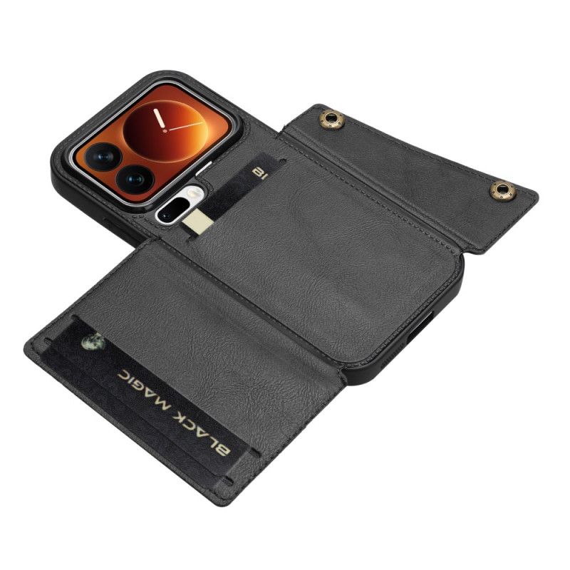 Leren Hoesje Xiaomi 17 Pro Kaarthouder En Standaard Bescherming Hoesje