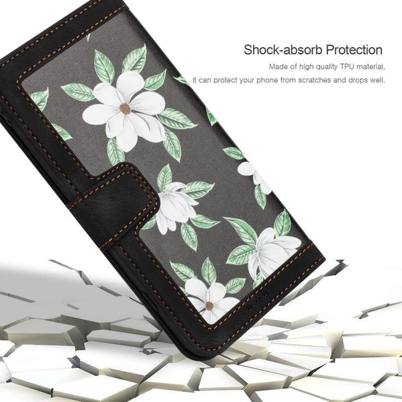 Leren Hoesje Xiaomi 17 Pro Portemonnee Met Bloemenpatroon Bescherming Hoesje