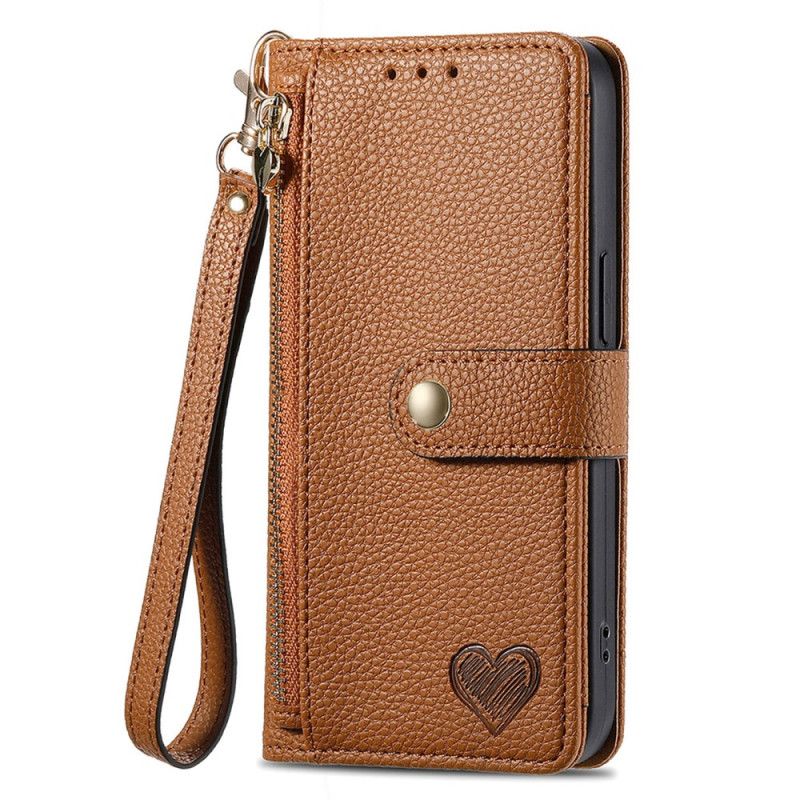 Leren Hoesje Xiaomi 17 Pro Rfid-blokkerend Hartontwerp