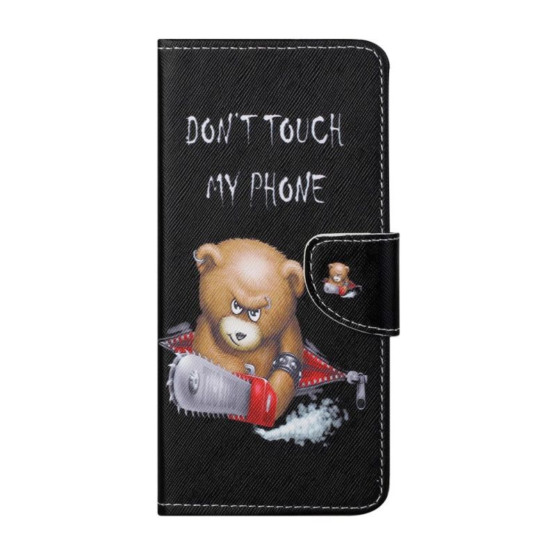 Cover Folio-hoesje Xiaomi Redmi Note 10 Pro Telefoonhoesje Gevaarlijke Beer