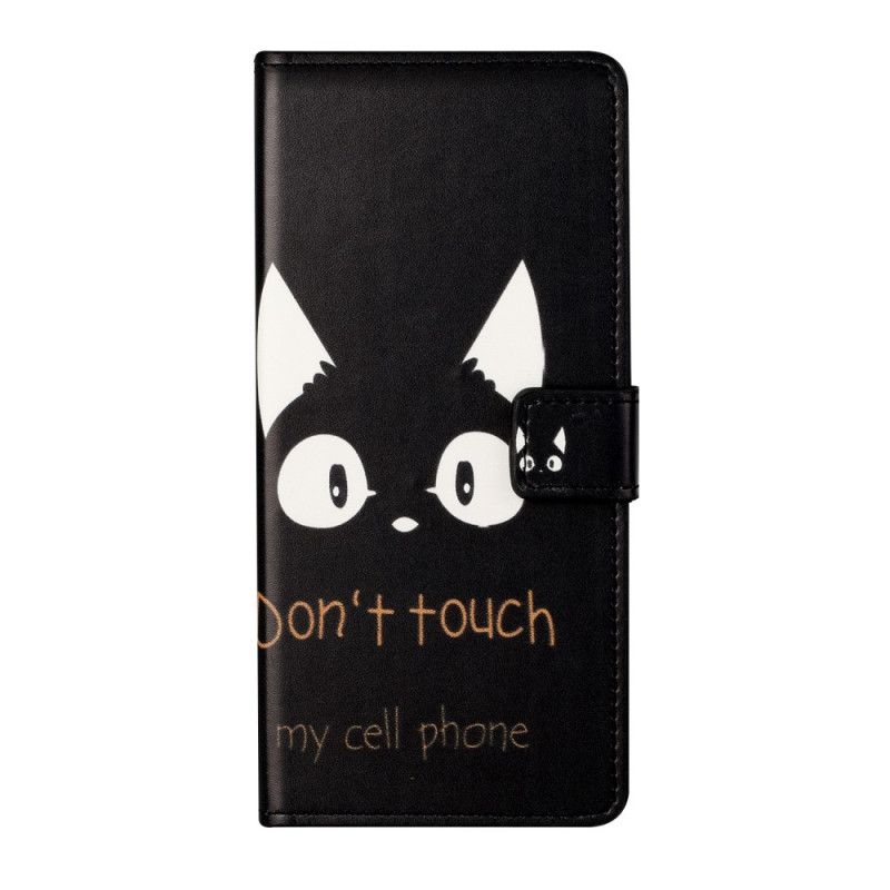 Cover Folio-hoesje Xiaomi Redmi Note 10 Pro Telefoonhoesje Raak Mijn Gsm Niet Aan