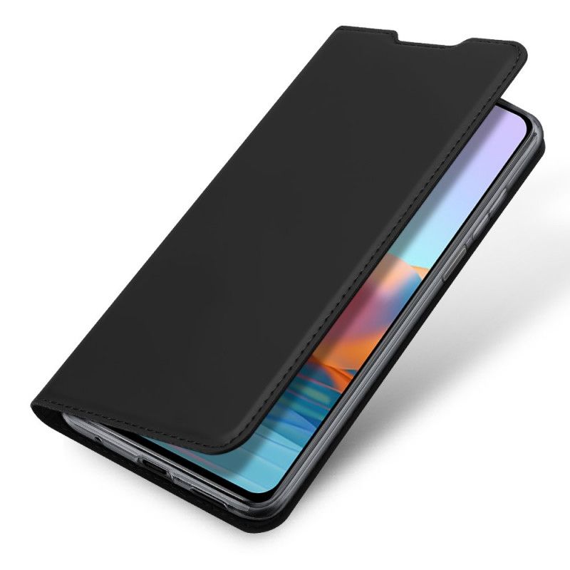 Folio-hoesje Xiaomi Redmi Note 10 Pro Donkerblauw Zwart Pro Dux Ducis Huid