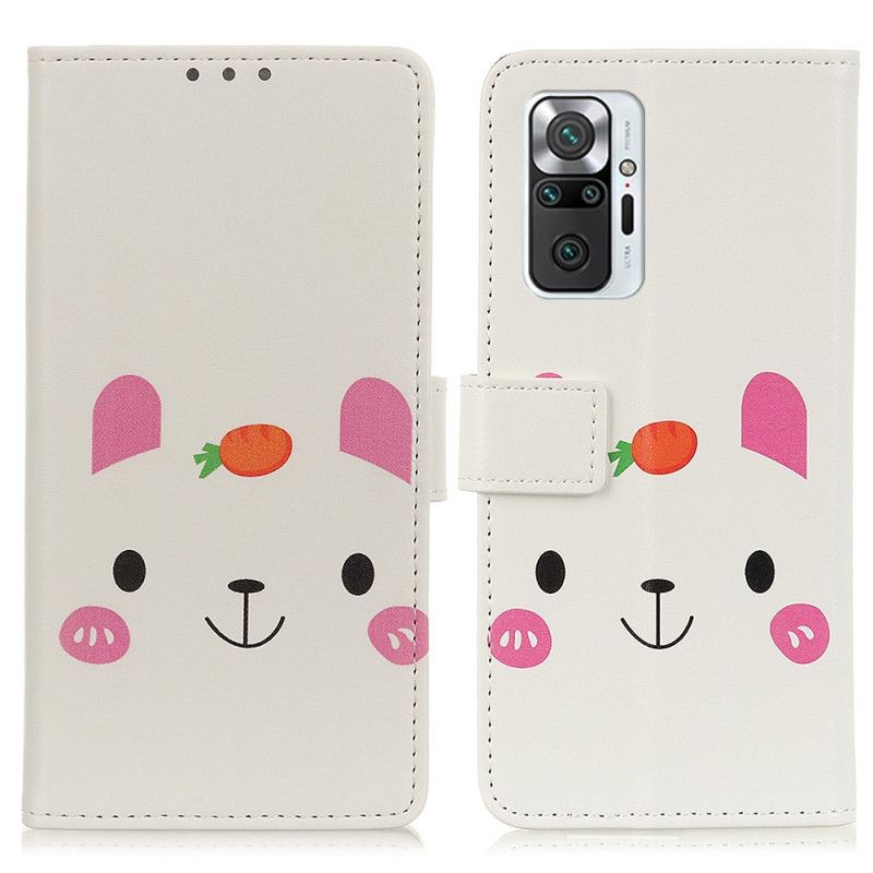 Leren Hoesje voor Xiaomi Redmi Note 10 Pro Leuke Cartoon