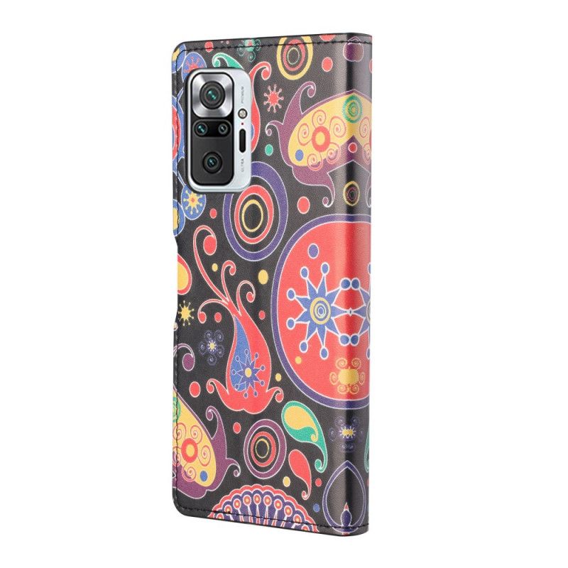 Leren Hoesje voor Xiaomi Redmi Note 10 Pro Melkwegontwerp
