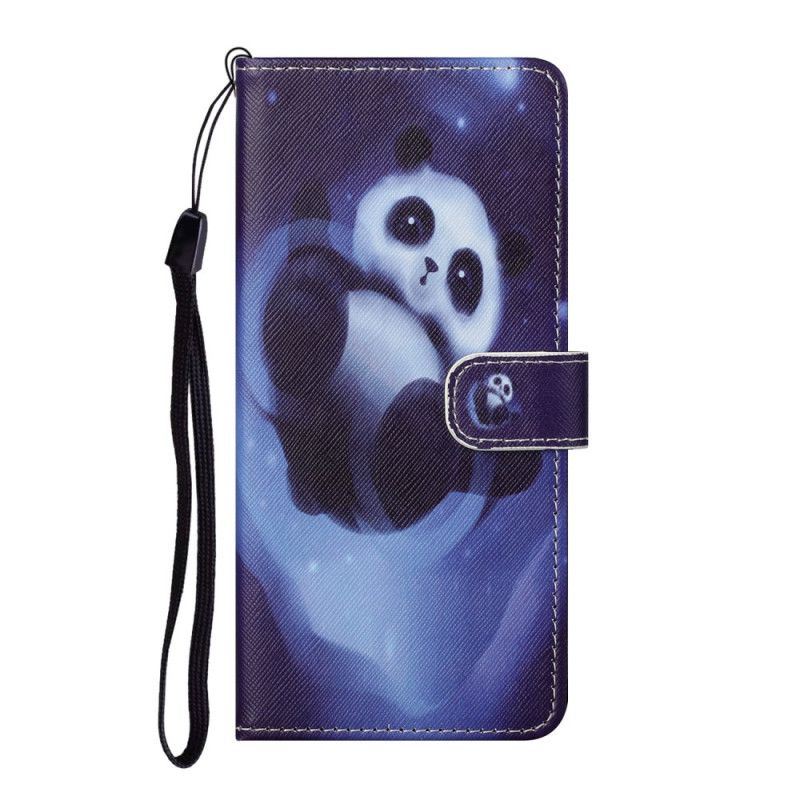 Leren Hoesje voor Xiaomi Redmi Note 10 Pro Pandaruimte Met String