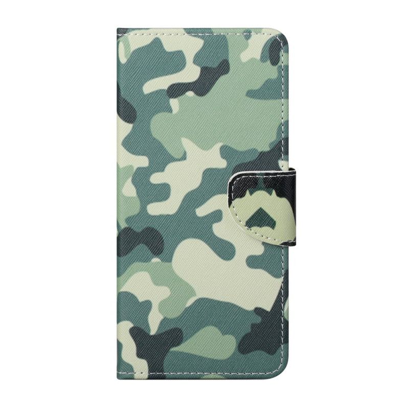 Leren Hoesje Xiaomi Redmi Note 10 Pro Telefoonhoesje Camouflage