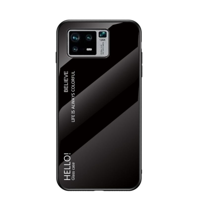 Hoesje Xiaomi Mi 11 Pro Wit Zwart Hallo Gehard Glas