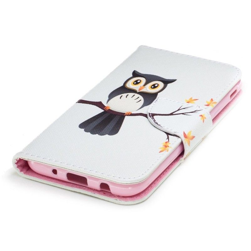 Flip Case Leren Samsung Galaxy J5 2017 Uil Op De Tak