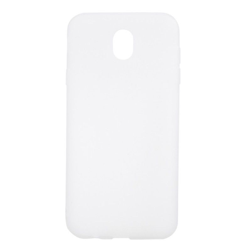 Hoesje voor Samsung Galaxy J5 2017 Wit Zwart Hard Mat