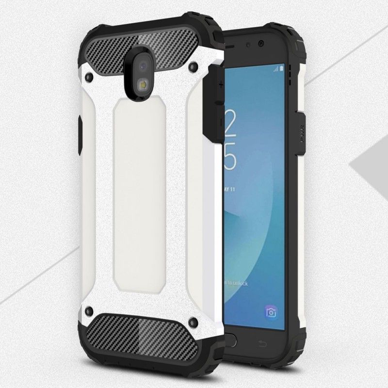 Hoesje voor Samsung Galaxy J5 2017 Wit Zwart Overlevende