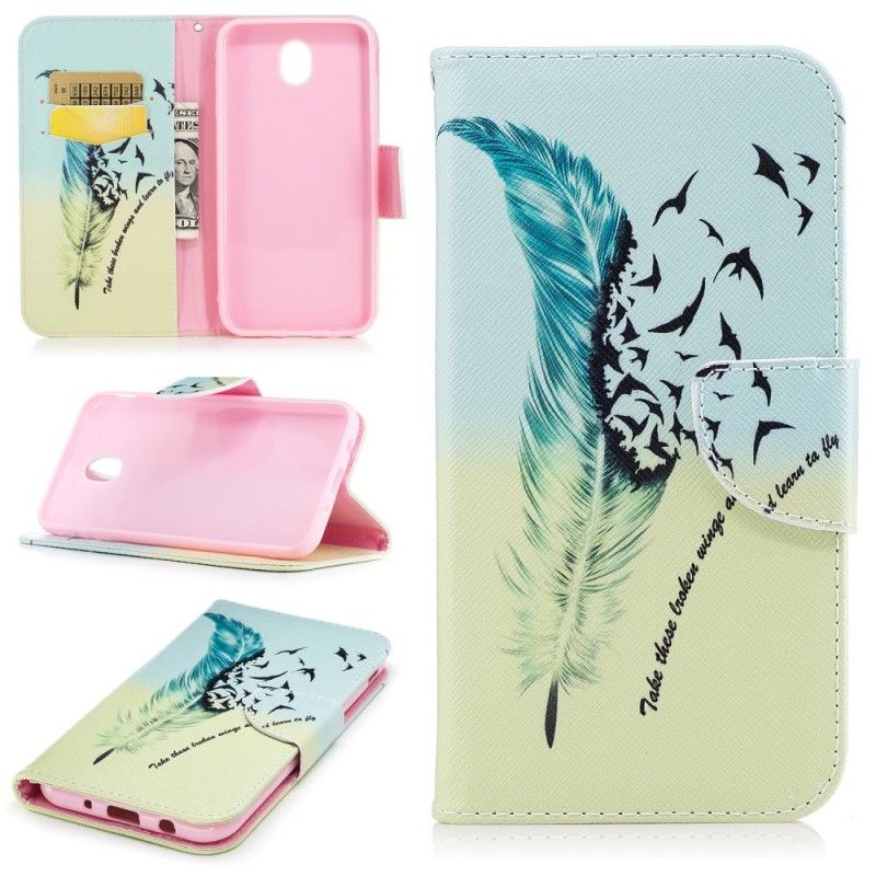 Leren Hoesje Samsung Galaxy J5 2017 Leren Vliegen