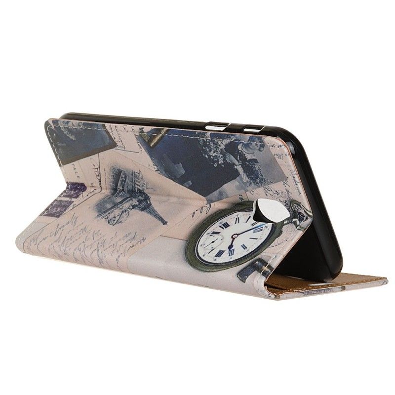 Leren Hoesje voor Samsung Galaxy J5 2017 Eiffeltoren Van De Dichter