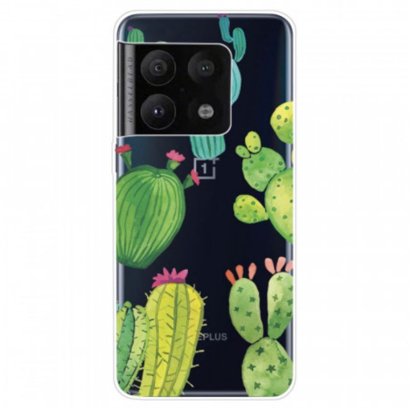 Hoesje voor OnePlus 10 Pro 5G Aquarel Cactussen
