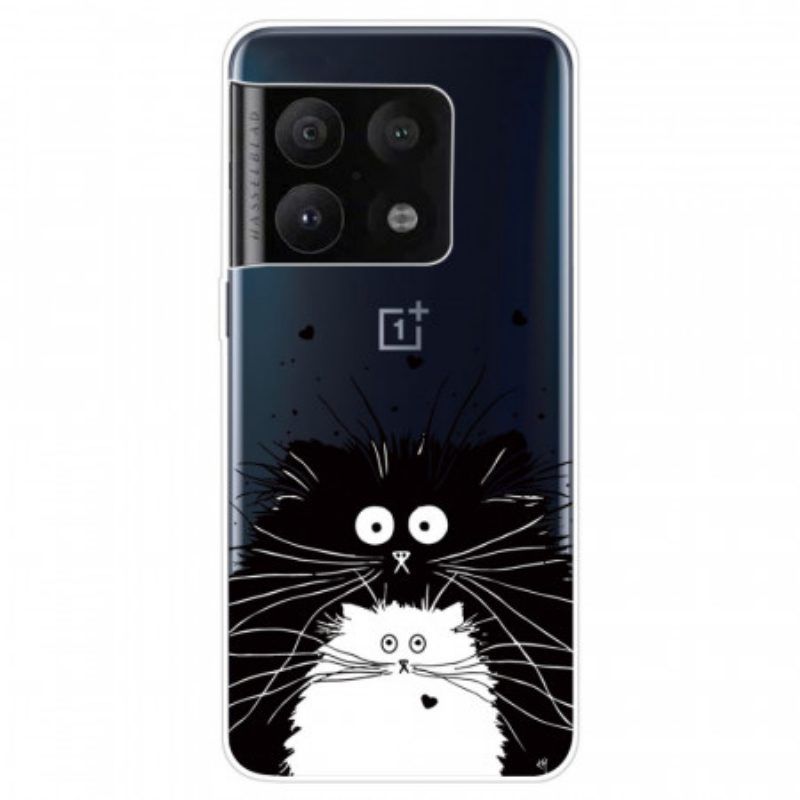 Hoesje voor OnePlus 10 Pro 5G Verbaasde Katten