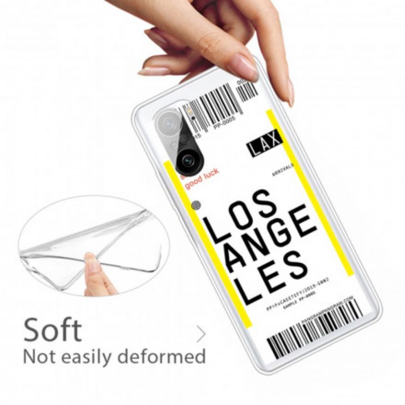 Cover Hoesje Xiaomi Mi 11i 5g / Poco F3 Telefoonhoesje Instapkaart Naar Los Angeles