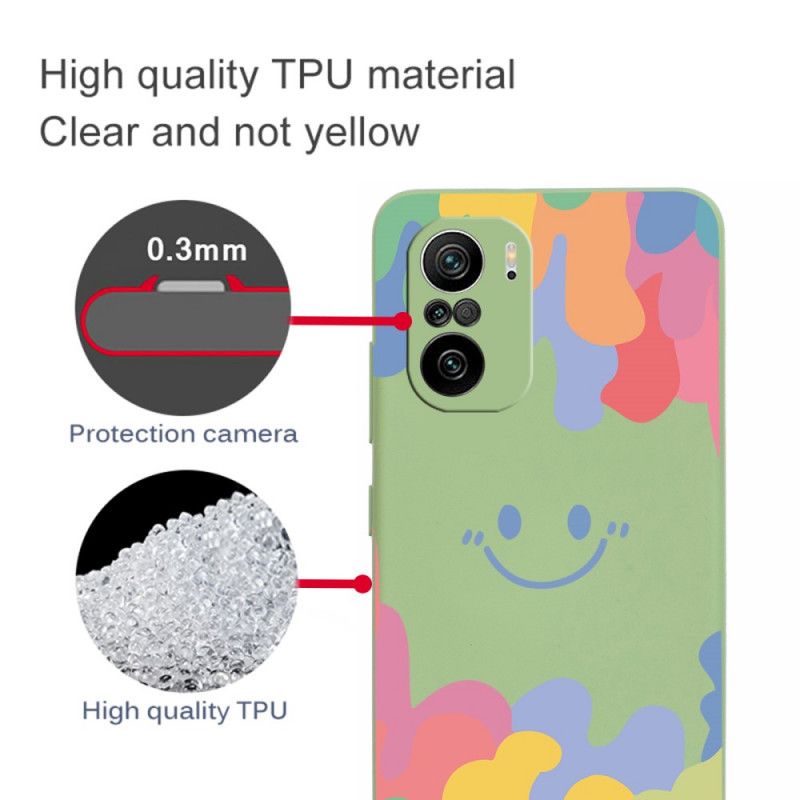 Cover Hoesje Xiaomi Mi 11i 5g / Poco F3 Telefoonhoesje Lachend Gezicht