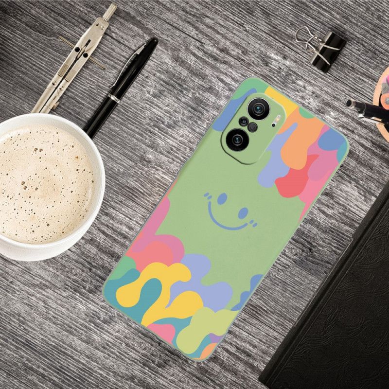 Cover Hoesje Xiaomi Mi 11i 5g / Poco F3 Telefoonhoesje Lachend Gezicht