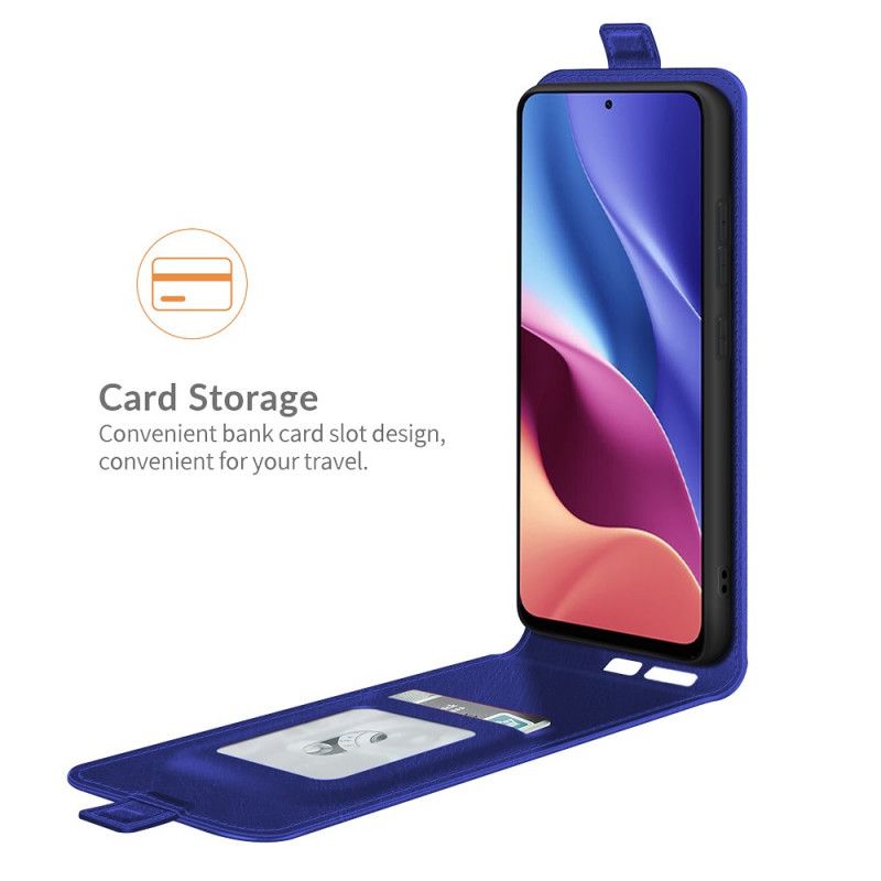 Flip Case Leren Xiaomi Mi 11i 5g / Poco F3 Verticale Klep Met Leereffect