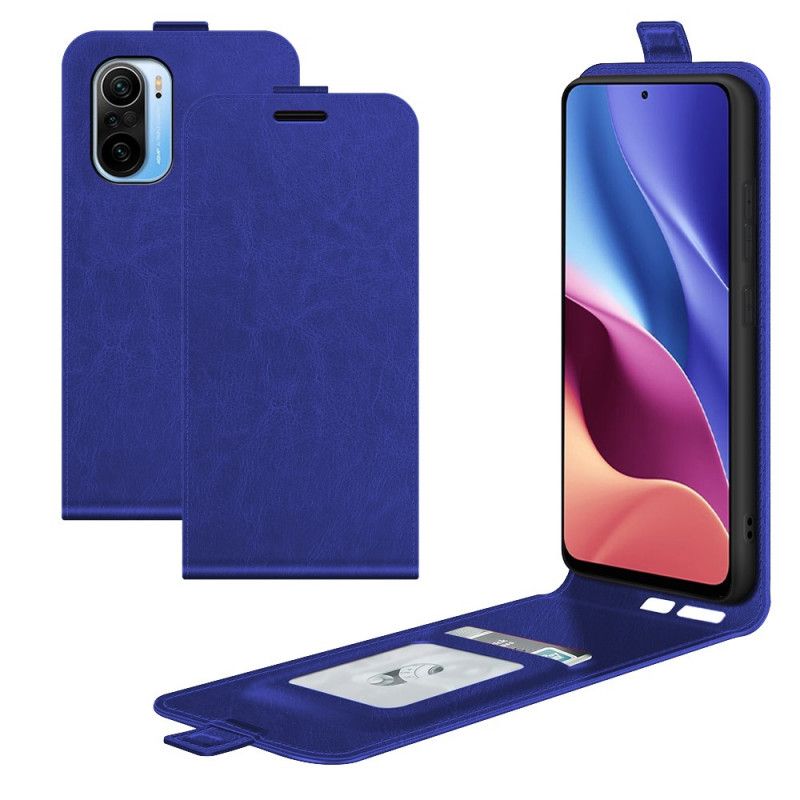 Flip Case Leren Xiaomi Mi 11i 5g / Poco F3 Verticale Klep Met Leereffect