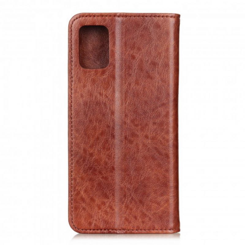 Folio-hoesje Voor Xiaomi Mi 11i 5g / Poco F3 Gestructureerd Splitleer