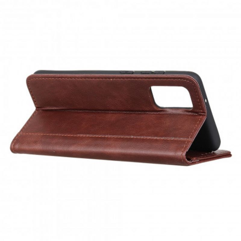 Folio-hoesje Xiaomi Mi 11i 5g / Poco F3 Elegantie Split Litchi Leer Bescherming Hoesje