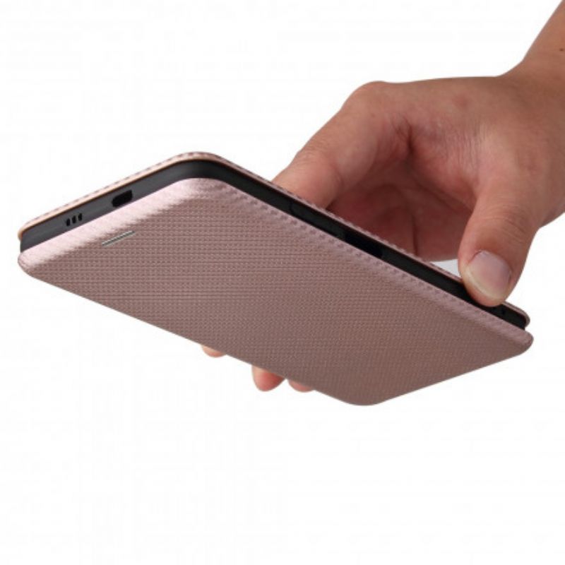 Folio-hoesje Xiaomi Mi 11i 5g / Poco F3 Koolstofvezel Met Steunring
