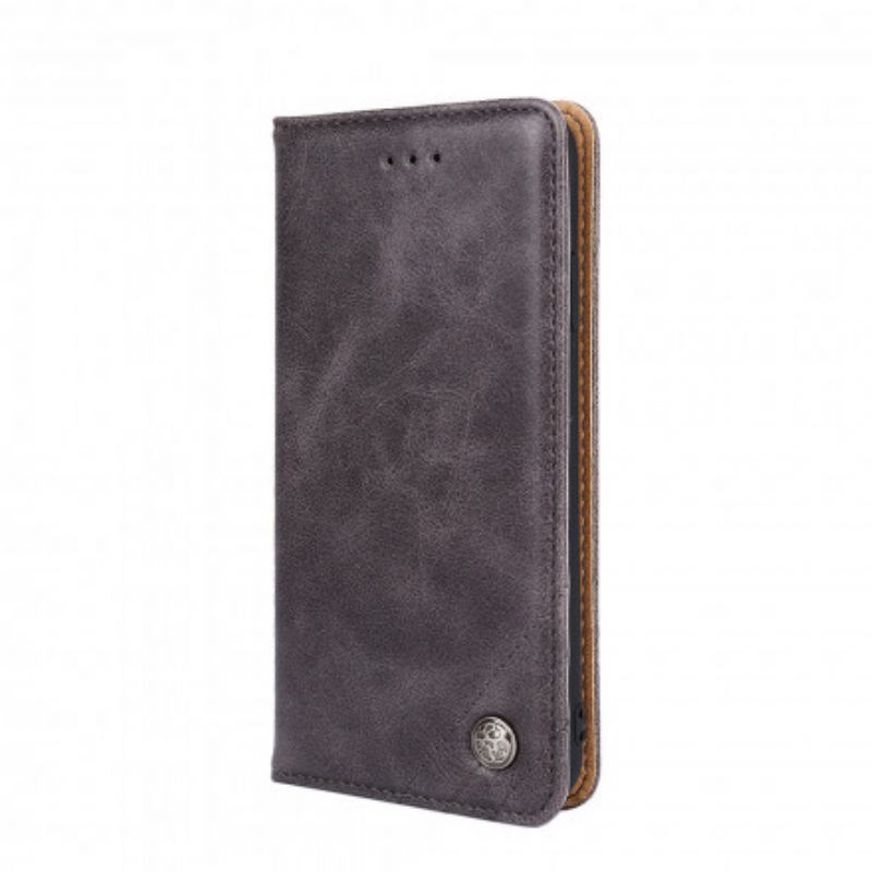 Folio-hoesje Xiaomi Mi 11i 5g / Poco F3 Stijl Lederen Klinknagel