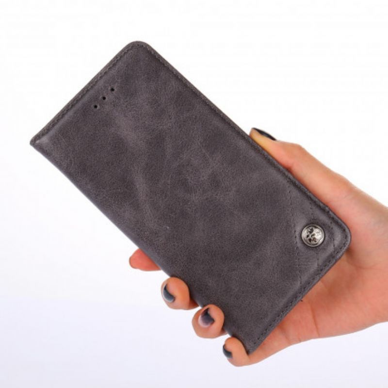 Folio-hoesje Xiaomi Mi 11i 5g / Poco F3 Stijl Lederen Klinknagel