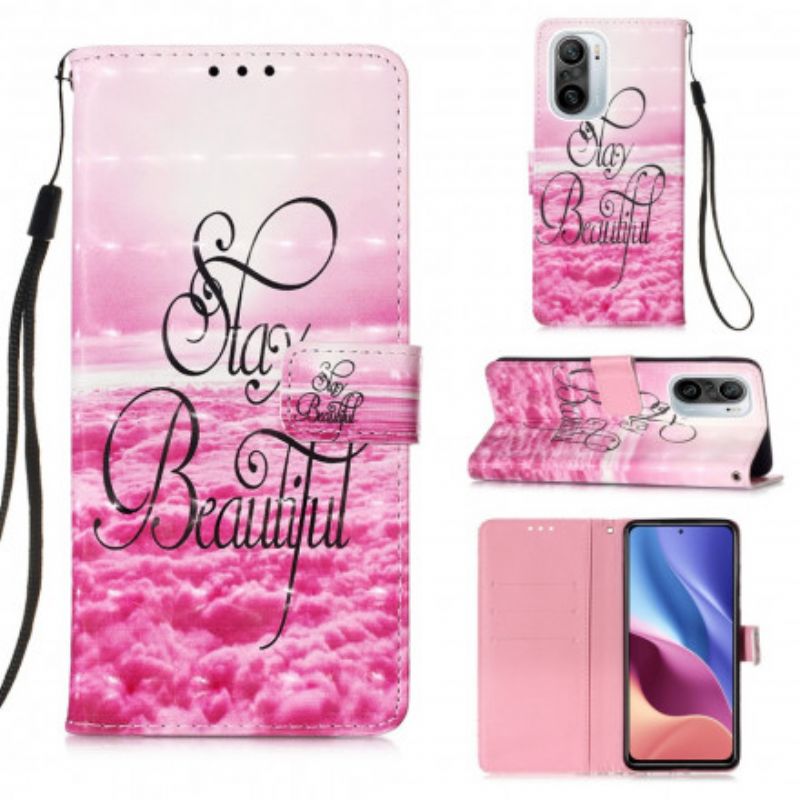 Folio-hoesje Xiaomi Mi 11i 5g / Poco F3 Telefoonhoesje Blijf Mooi