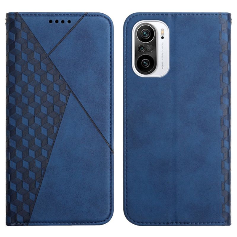 Folio-hoesje Xiaomi Mi 11i 5g / Poco F3 Telefoonhoesje Geo-leereffect
