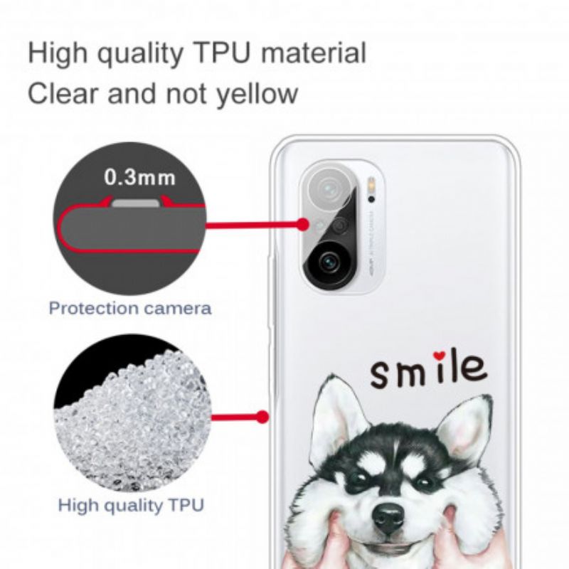 Hoesje Voor Xiaomi Mi 11i 5g / Poco F3 Glimlach Hond