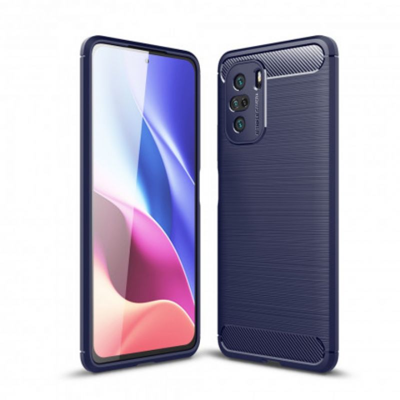 Hoesje Xiaomi Mi 11i 5g / Poco F3 Geborstelde Koolstofvezel
