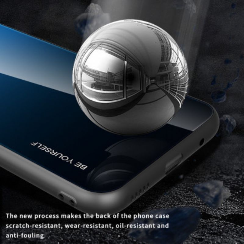 Hoesje Xiaomi Mi 11i 5g / Poco F3 Gehard Glas Wees Jezelf Bescherming Hoesje