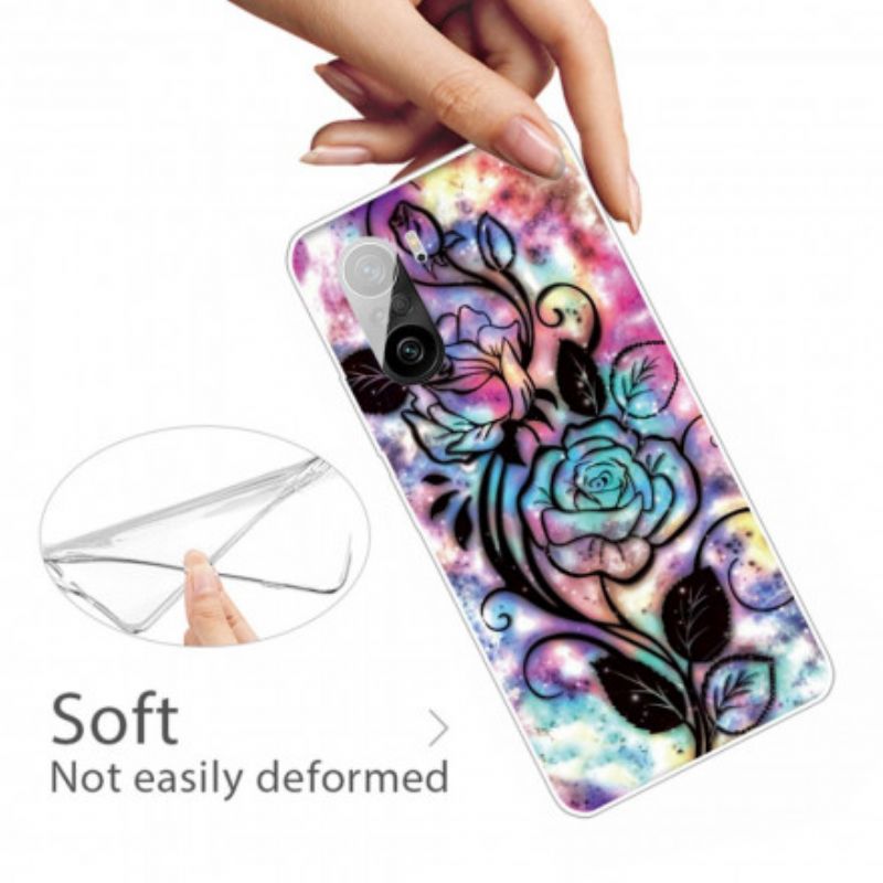 Hoesje Xiaomi Mi 11i 5g / Poco F3 Grafische Bloem