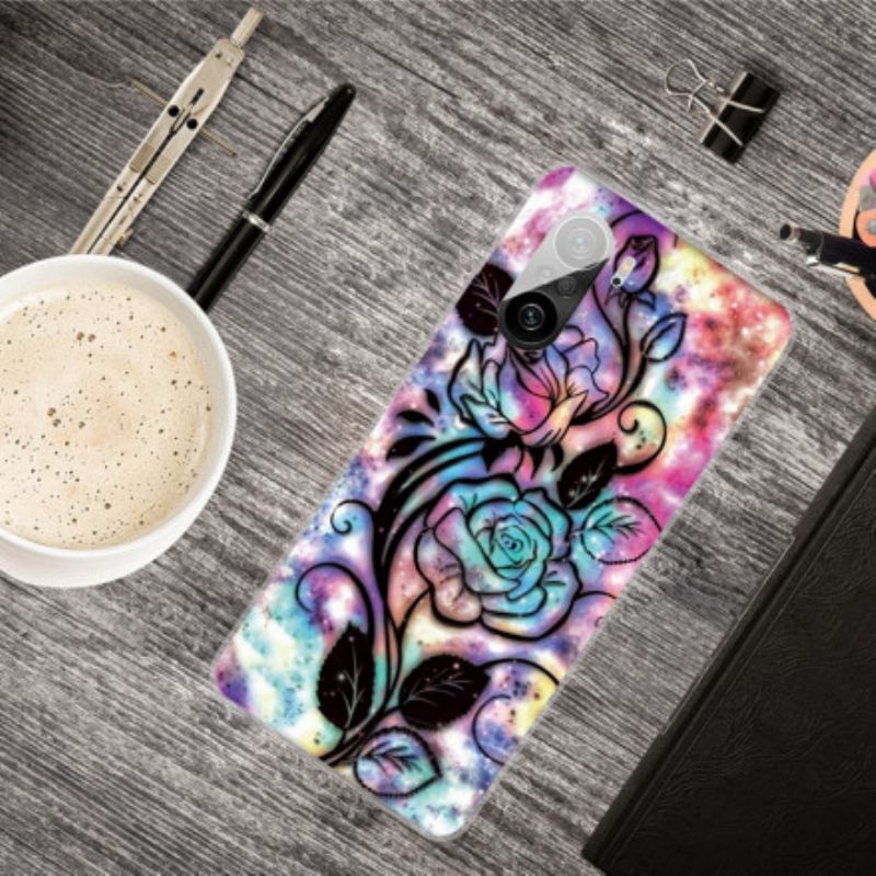 Hoesje Xiaomi Mi 11i 5g / Poco F3 Grafische Bloem