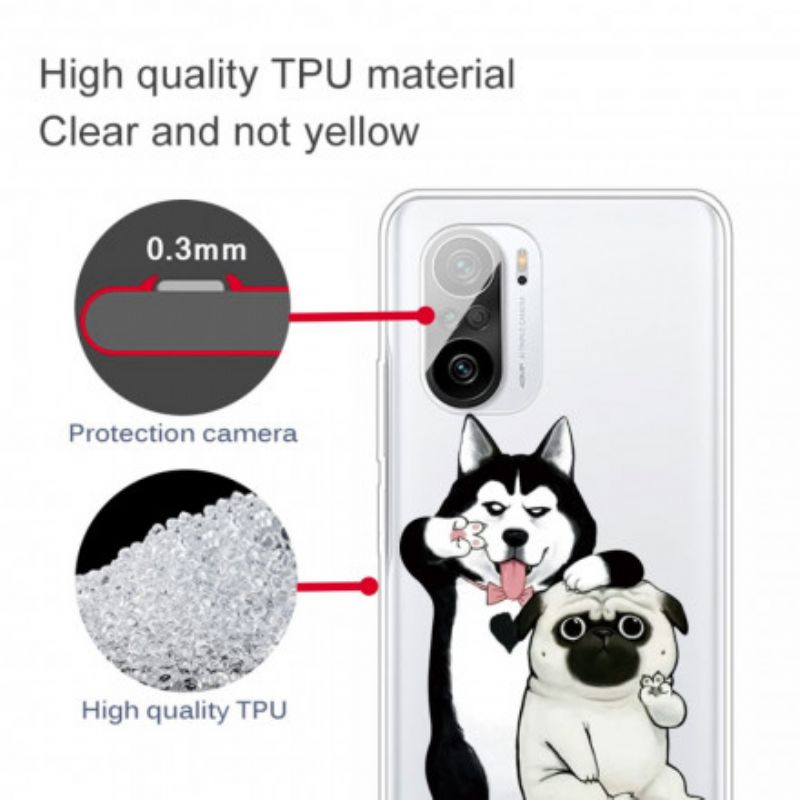 Hoesje Xiaomi Mi 11i 5g / Poco F3 Grappige Honden Bescherming Hoesje