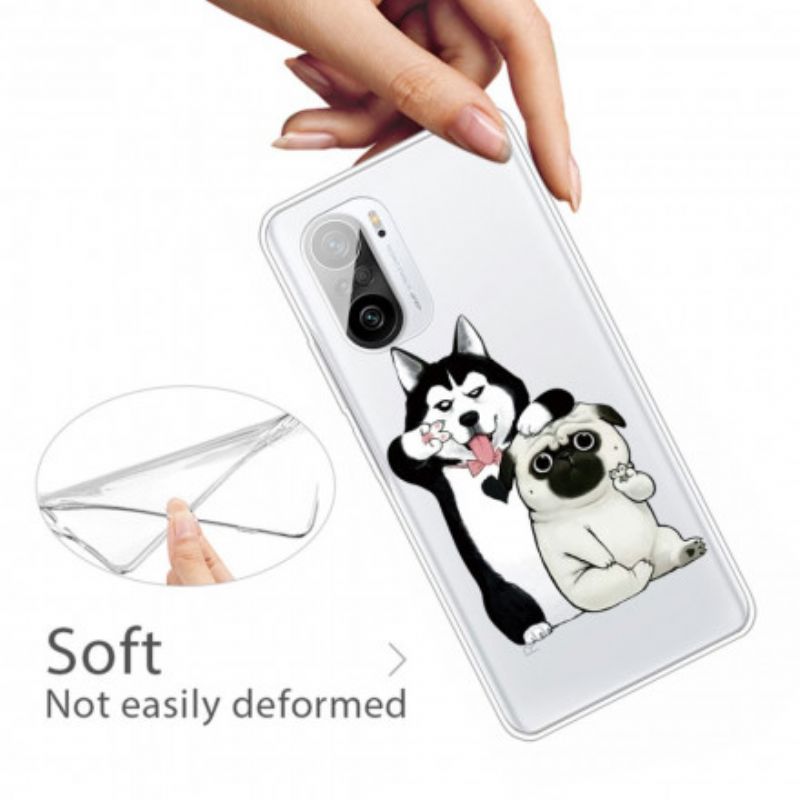 Hoesje Xiaomi Mi 11i 5g / Poco F3 Grappige Honden Bescherming Hoesje