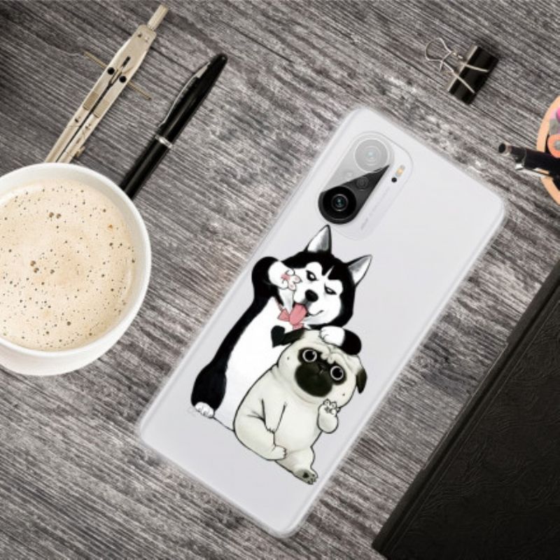 Hoesje Xiaomi Mi 11i 5g / Poco F3 Grappige Honden Bescherming Hoesje