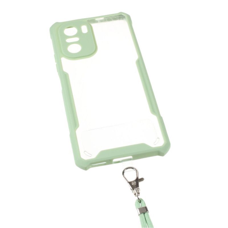 Hoesje Xiaomi Mi 11i 5g / Poco F3 Hybride Met Gekleurd Snoer