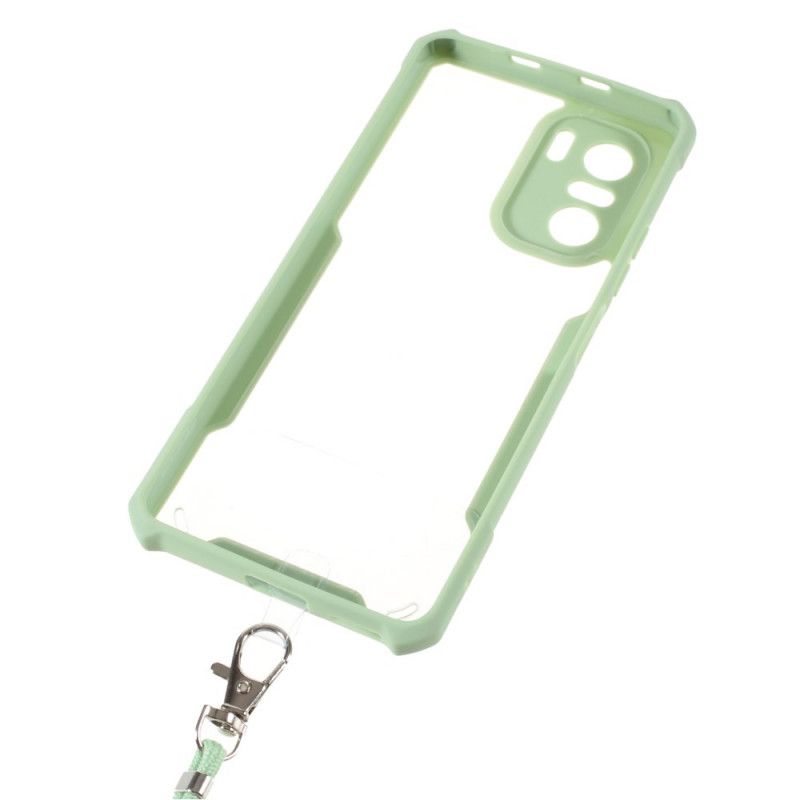 Hoesje Xiaomi Mi 11i 5g / Poco F3 Hybride Met Gekleurd Snoer