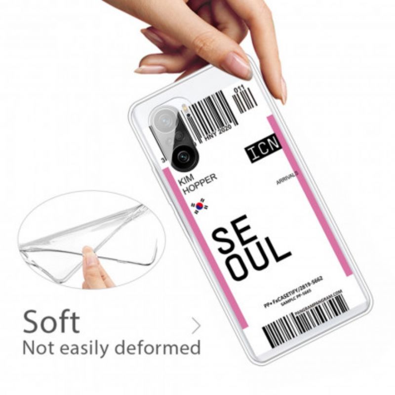 Hoesje Xiaomi Mi 11i 5g / Poco F3 Instapkaart Naar Seoul Bescherming Hoesje