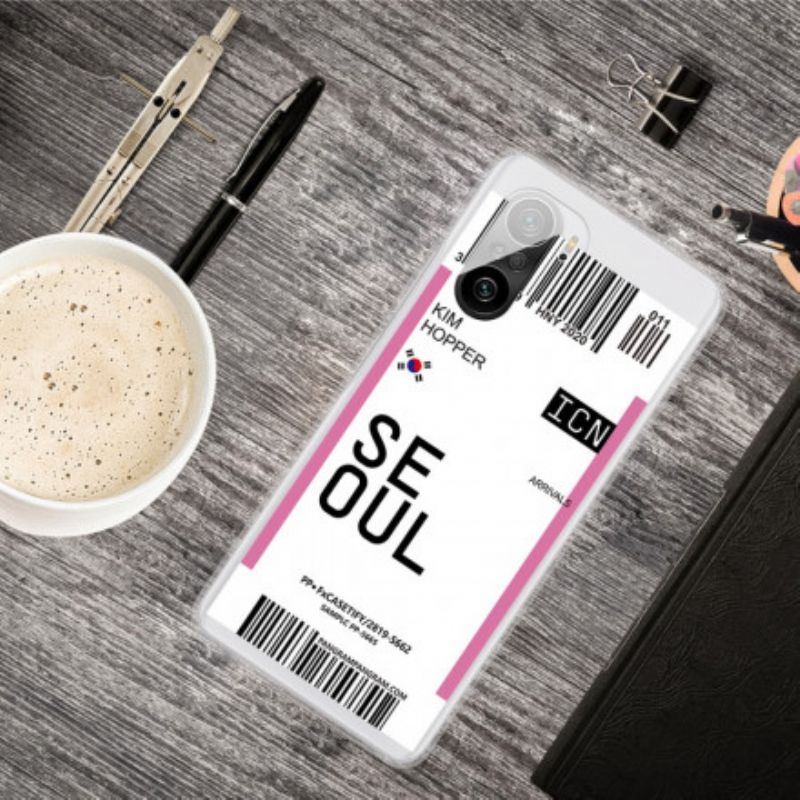 Hoesje Xiaomi Mi 11i 5g / Poco F3 Instapkaart Naar Seoul Bescherming Hoesje