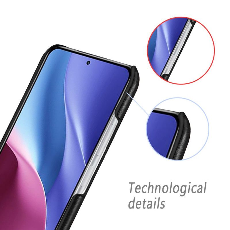 Hoesje Xiaomi Mi 11i 5g / Poco F3 Ledereffect Ksq