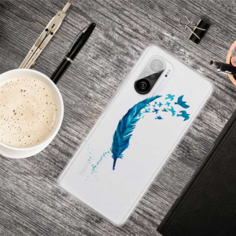 Hoesje Xiaomi Mi 11i 5g / Poco F3 Mooie Blauwe Veer
